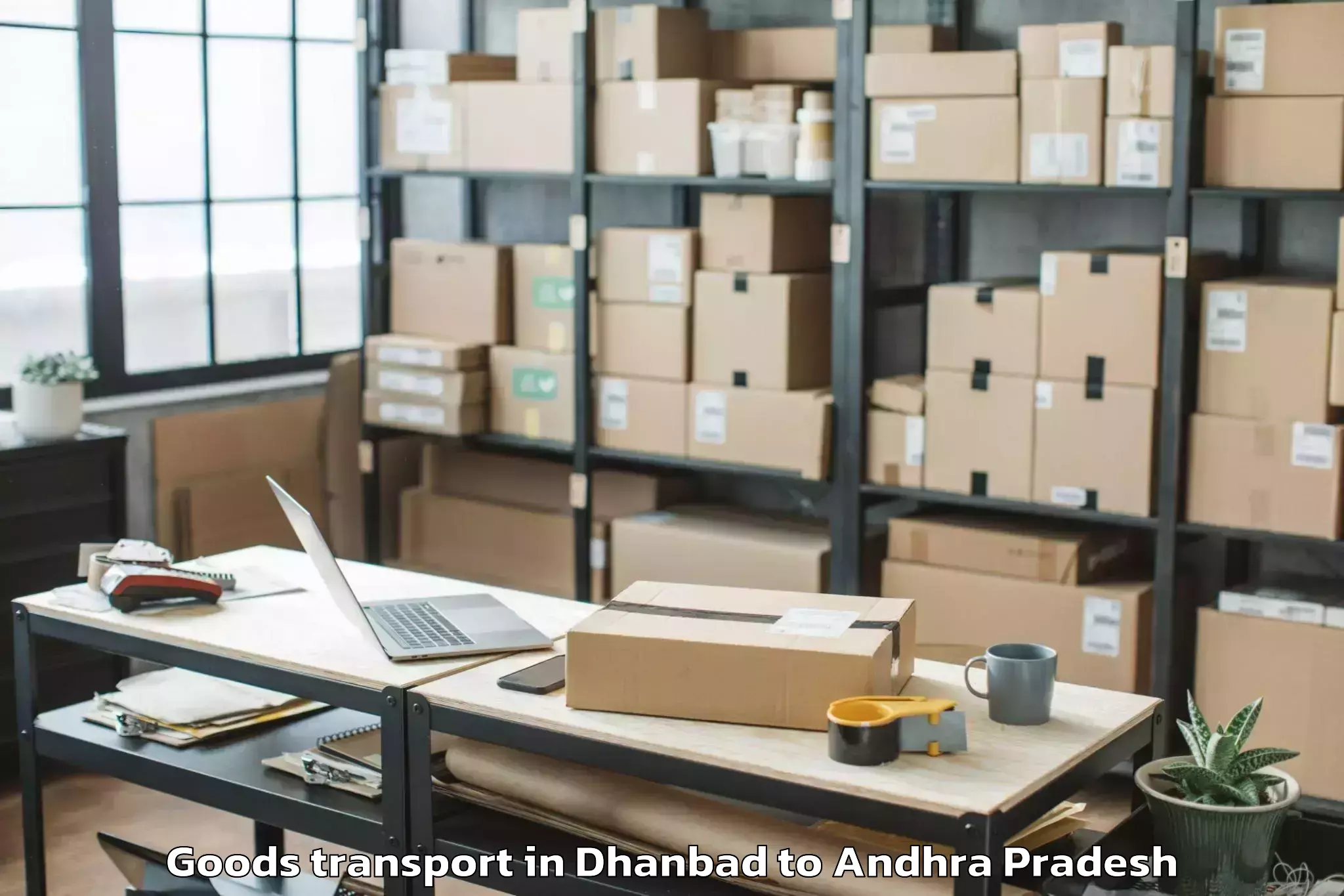 Top Dhanbad to Bangarupalem Goods Transport Available